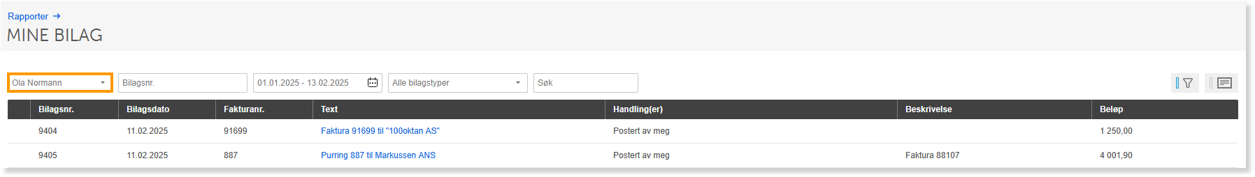 Rapporter_mine_bilag_andre_brukeres_bilag.PNG