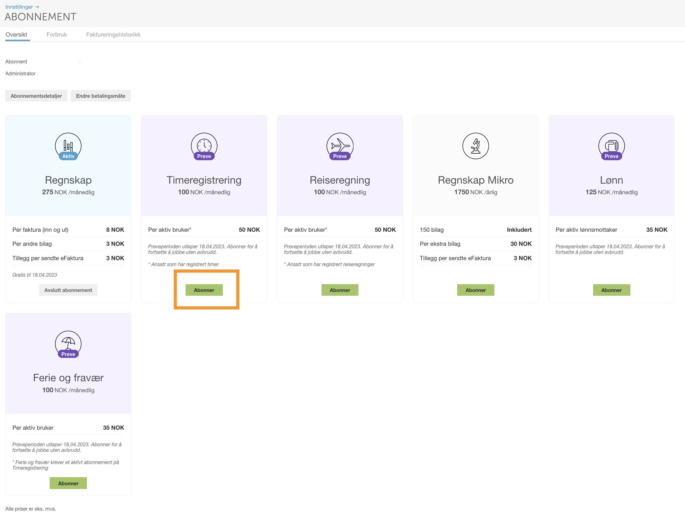 Abonnement for poweroffice go en oversikt poweroffice hjelpesenter